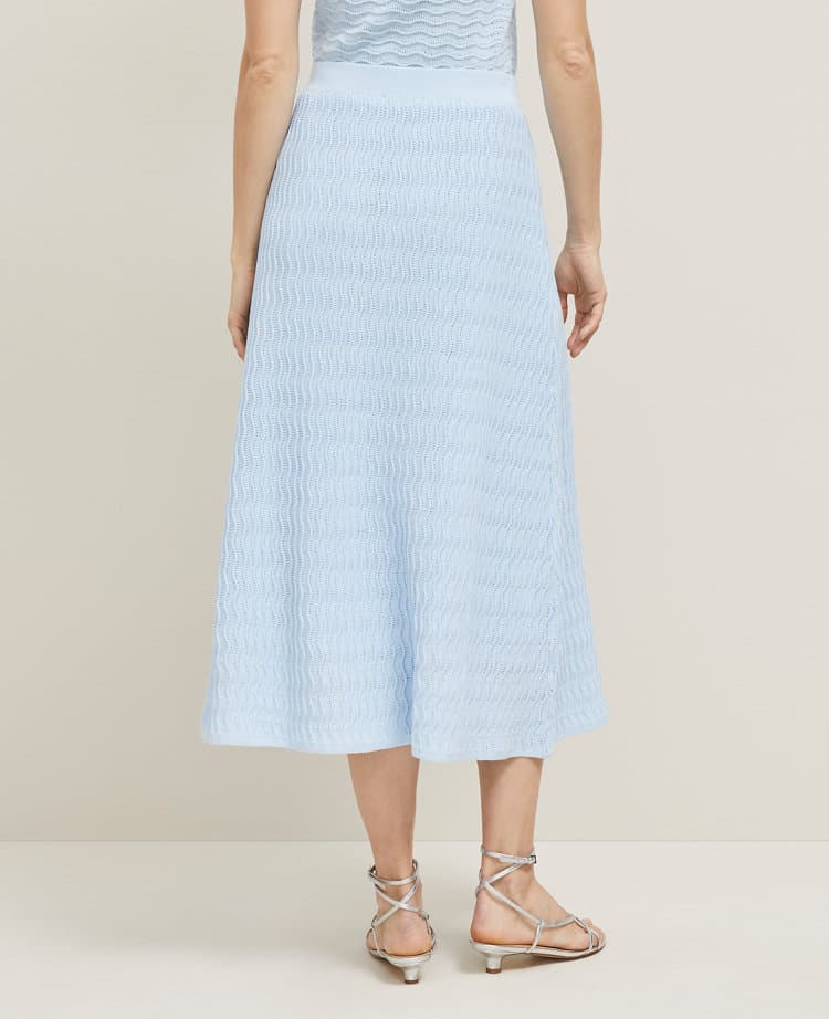 Wavy Stitch Midi Skirt - image 3