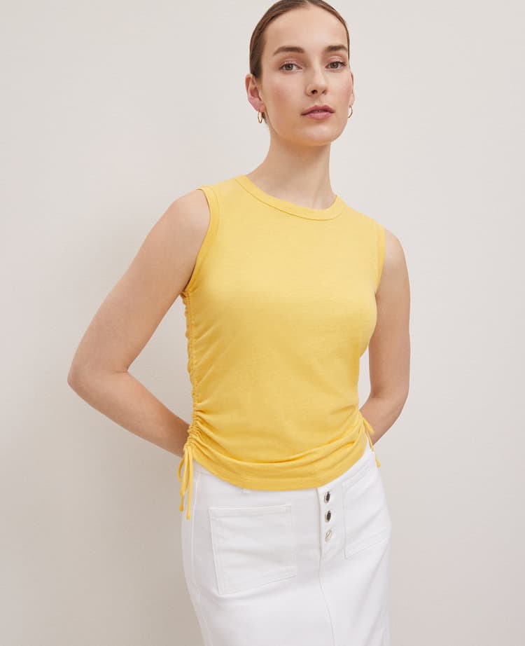 Petite Weekend Collection Side-Tie Tank Top