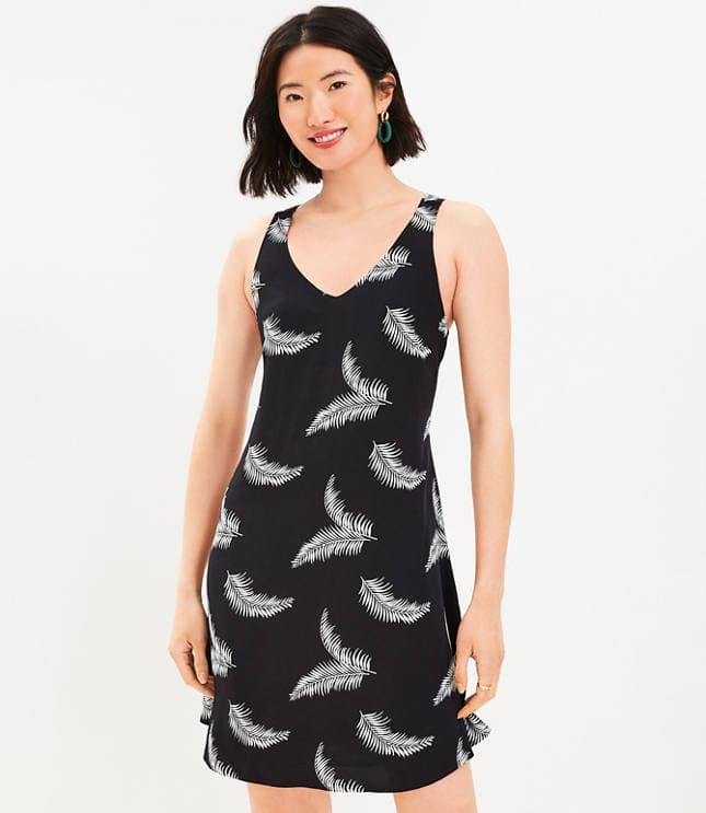 Petite Criss Cross Back Swing Dress - image 1