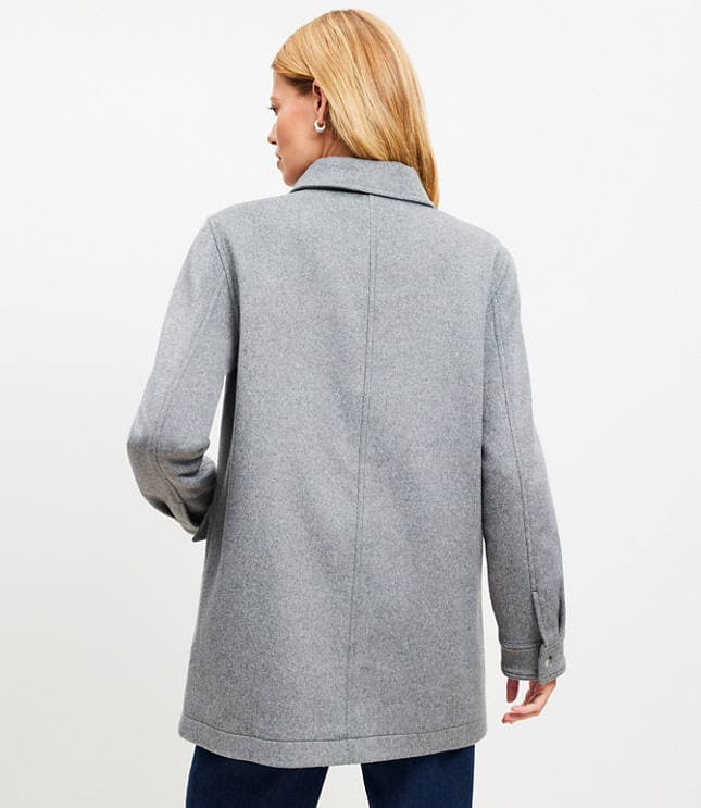 Tall Heathered Brushed Barn Jacket - image 3