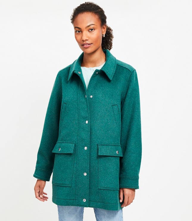 Tall Brushed Barn Jacket - image 1