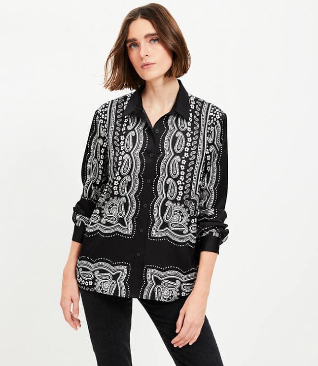 Paisley Everyday Relaxed Shirt - image 1