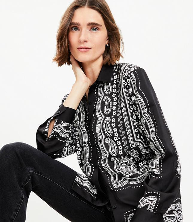 Paisley Everyday Relaxed Shirt - image 2