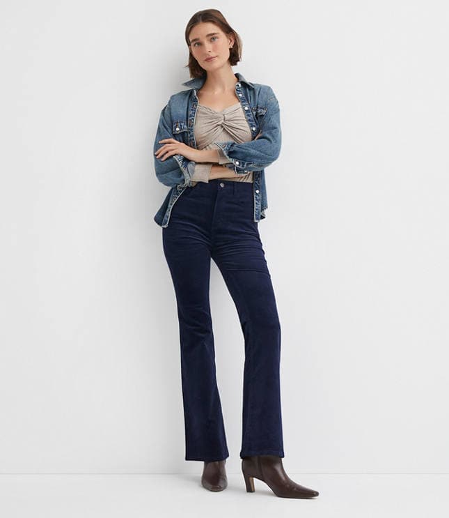 Slim Flare Pants in Corduroy - image 1