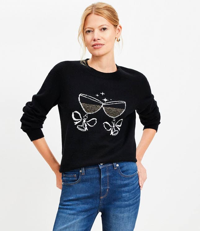 Champagne Glass Sweater - image 2
