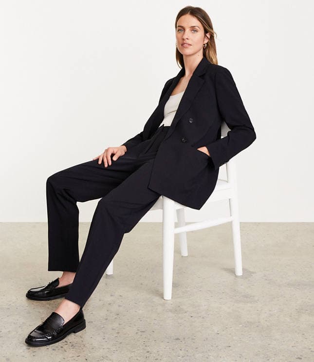 LOFT Versa Seasonless Stretch Double Breasted Blazer - image 2