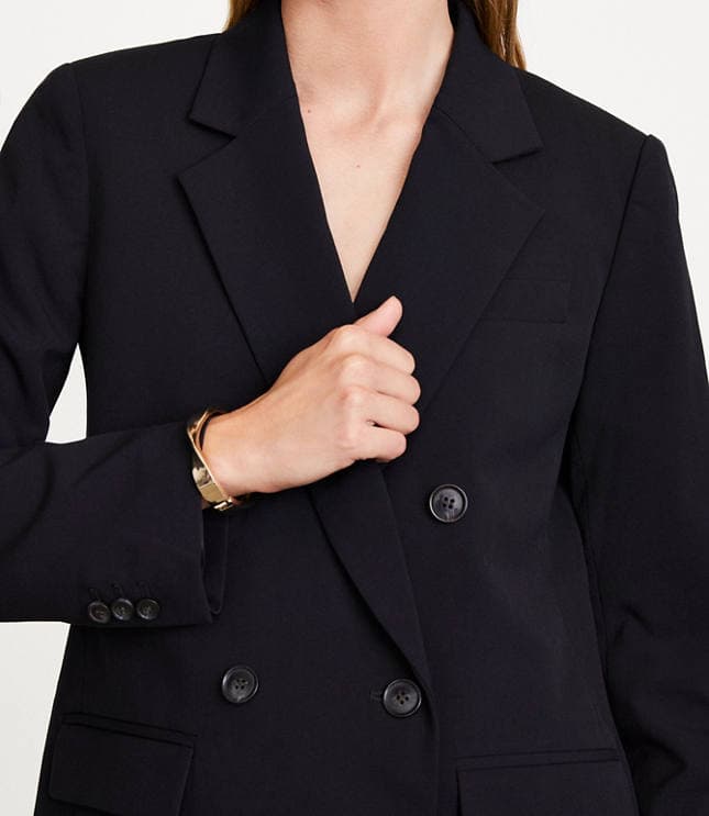 LOFT Versa Seasonless Stretch Double Breasted Blazer - image 4