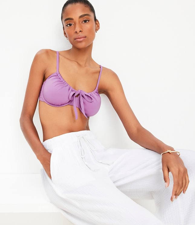 LOFT Beach Front Tie Bikini Top - image 1