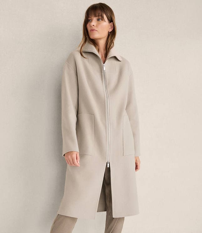 Haven Well Within Wool Blend Funnel Neck Coat - image 2