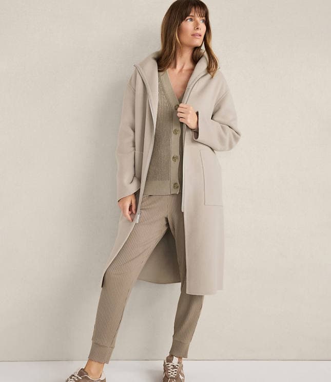 Haven Well Within Wool Blend Funnel Neck Coat - image 3