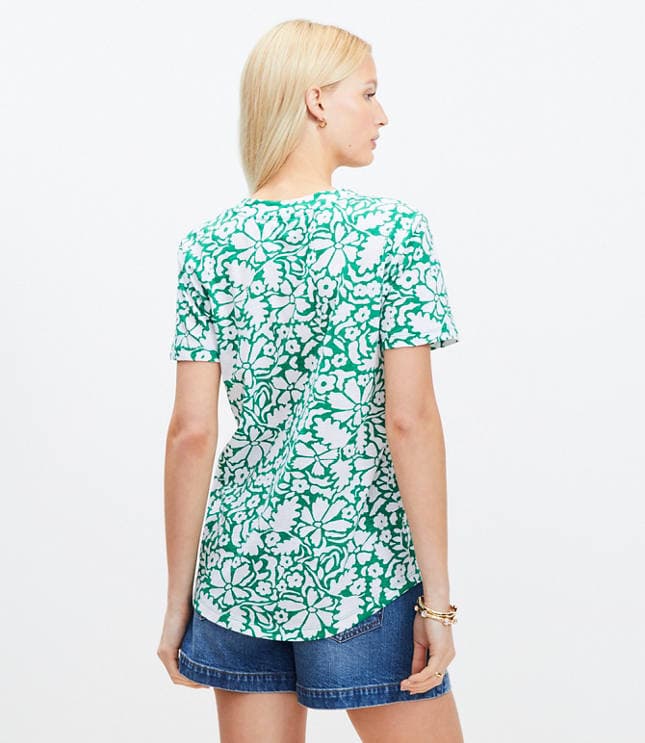 Floral Everyday V-Neck Tee - image 3