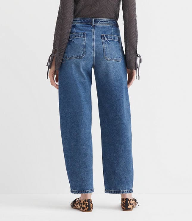 High Rise Barrel Jeans in Authentic Vintage Mid Wash - image 3