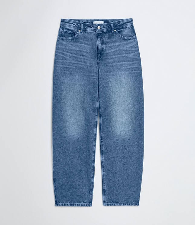 High Rise Barrel Jeans in Authentic Vintage Mid Wash - image 4