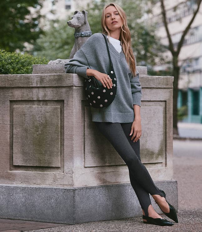 Stirrup Leggings in Heathered Ponte - image 1