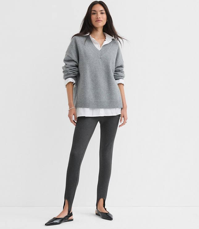 Stirrup Leggings in Heathered Ponte - image 2