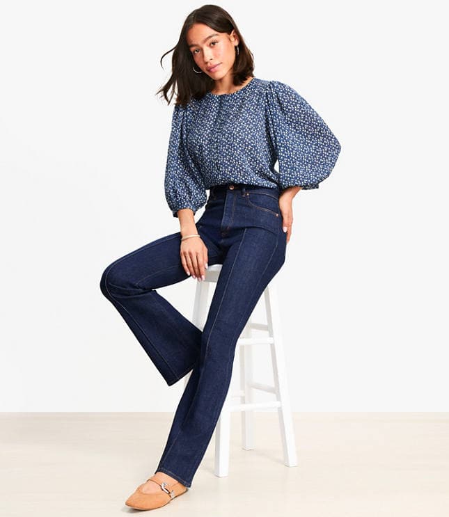 Garden Balloon Sleeve Blouse - image 2