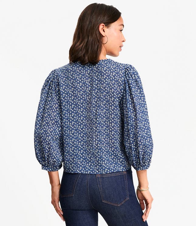 Garden Balloon Sleeve Blouse - image 3