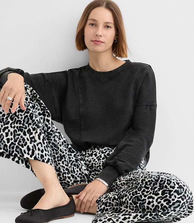 Seamed Modern Sweatshirt - image 1