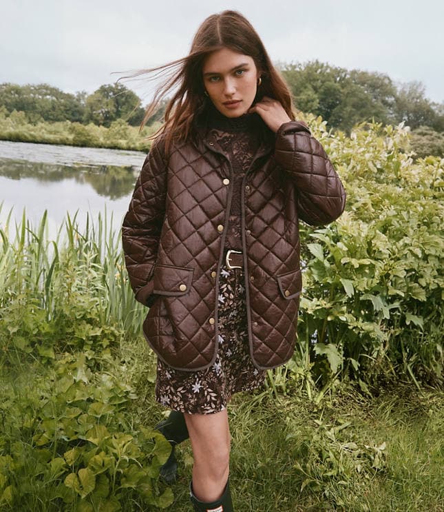 Quilted Puffer Barn Jacket - image 1