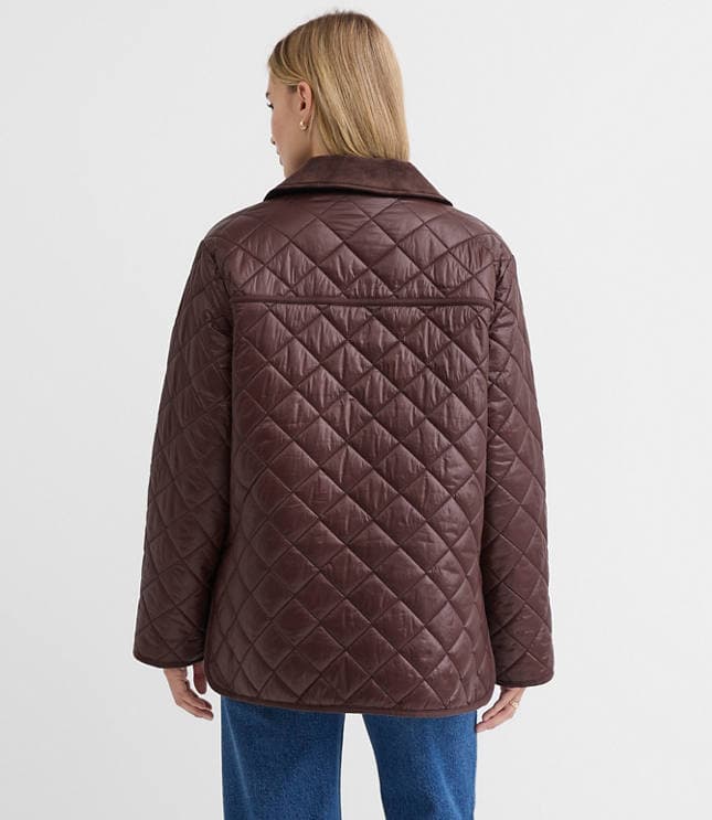 Quilted Puffer Barn Jacket - image 4