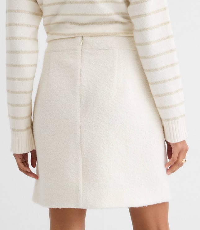 Boucle Button Mini Skirt - image 3