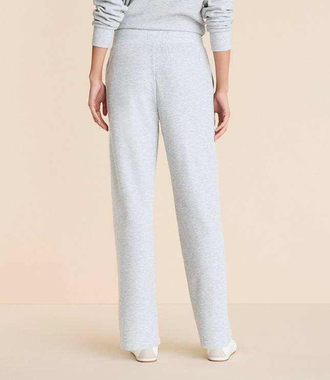 Lou & Grey Heathered Upstate Waffle Wide Leg Pants - image 3