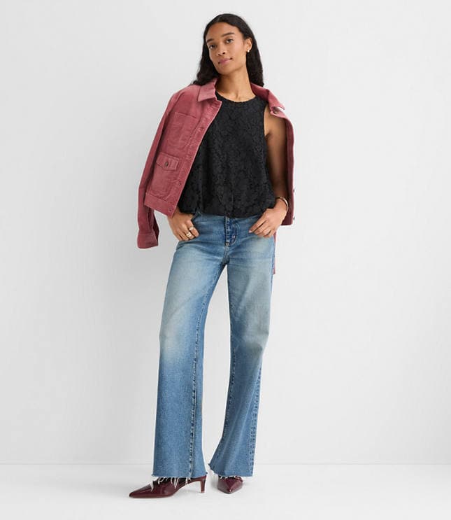 Lace Bubble Shell - image 2