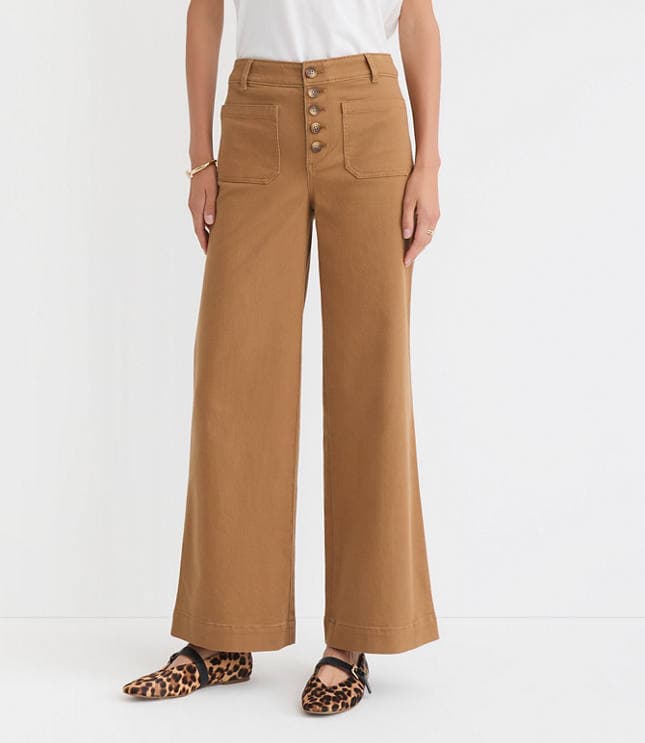 Palmer Wide Leg Pants in Twill - image 2