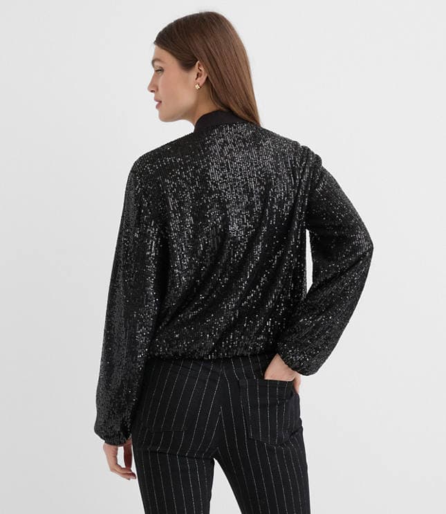 Sequin Bomber Jacket - image 3