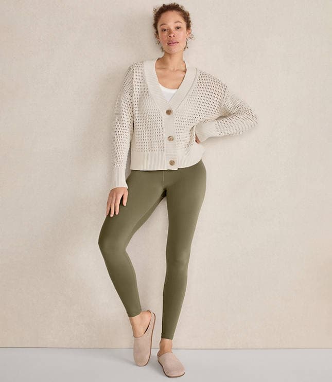 Haven Well Within Organic Cotton Open Stitch Cardigan - image 2