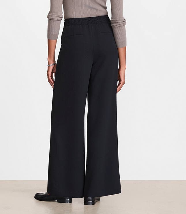 Petite LOFT Versa Crepe Drape Drawstring Pants - image 3