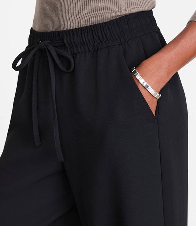 Petite LOFT Versa Crepe Drape Drawstring Pants - image 4