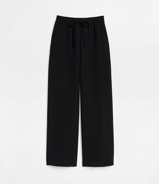 Petite LOFT Versa Crepe Drape Drawstring Pants - image 5