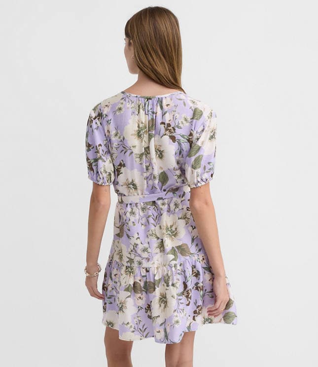 Petite Floral Flounce Mini Pocket Dress - image 3
