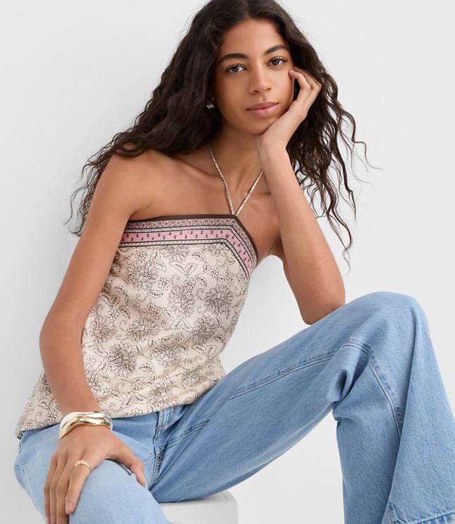 Patchwork Halter Top - image 1