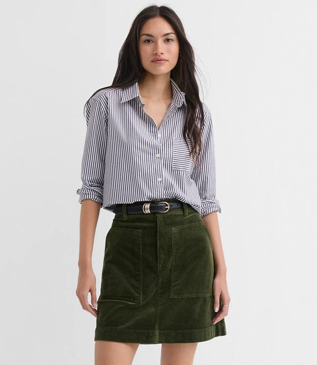 Striped Poplin Everyday Relaxed Pocket Shirt - image 2