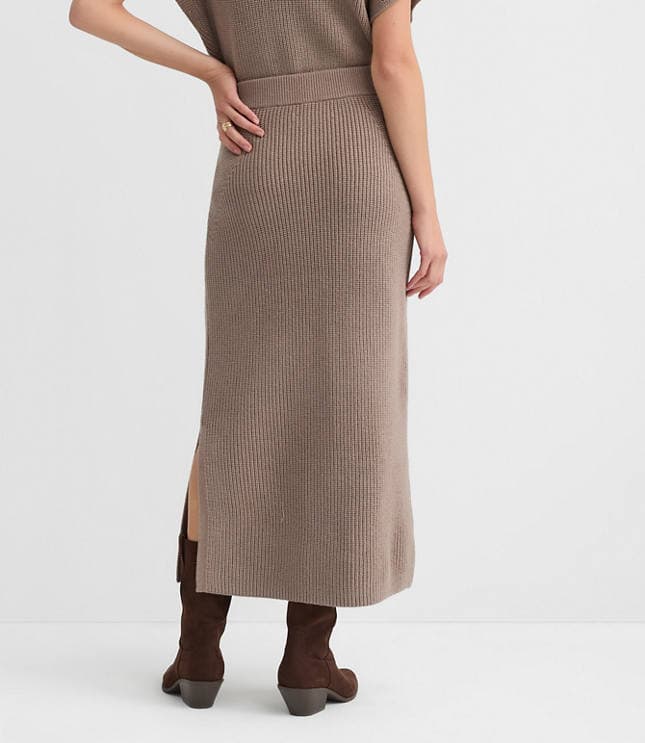 Ribbed Midi Sweater Skirt - image 3