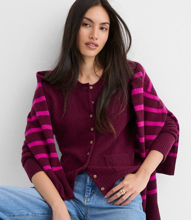Cashmere Pocket Cardigan - image 2