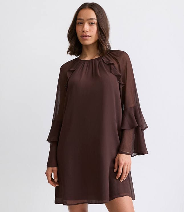 Petite Ruffle Mini Dress - image 2
