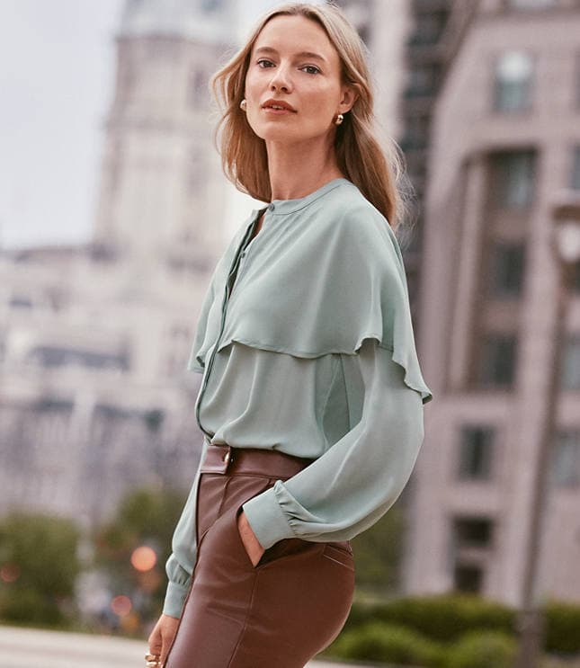 Petite Cape Blouse - image 1