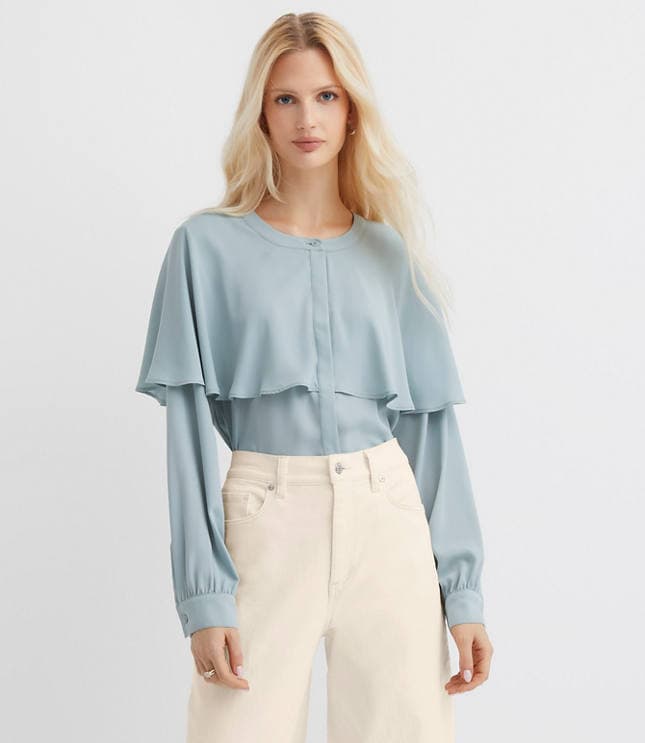 Petite Cape Blouse - image 2