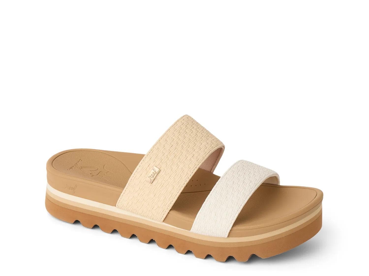 Banded Horizon Hi Platform Sandal
