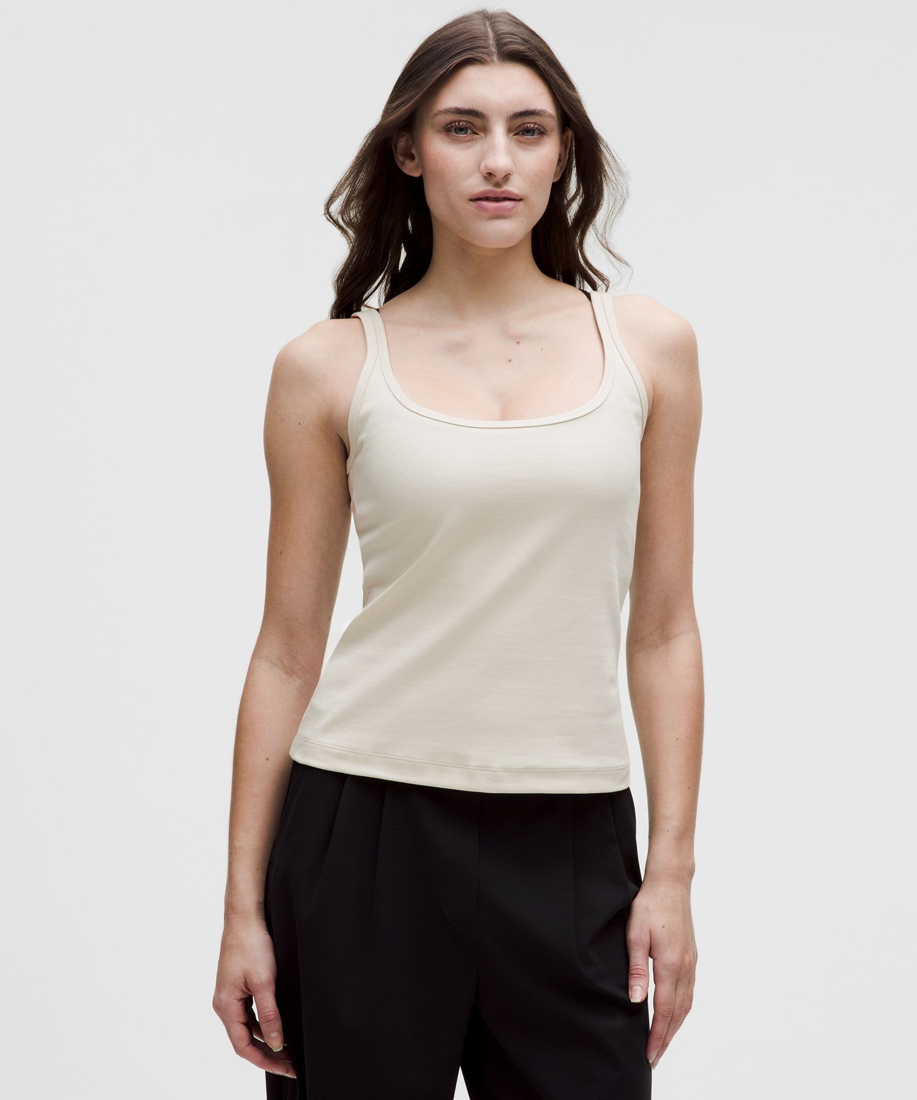 Slim-Fit Stretch Cotton Tank Top