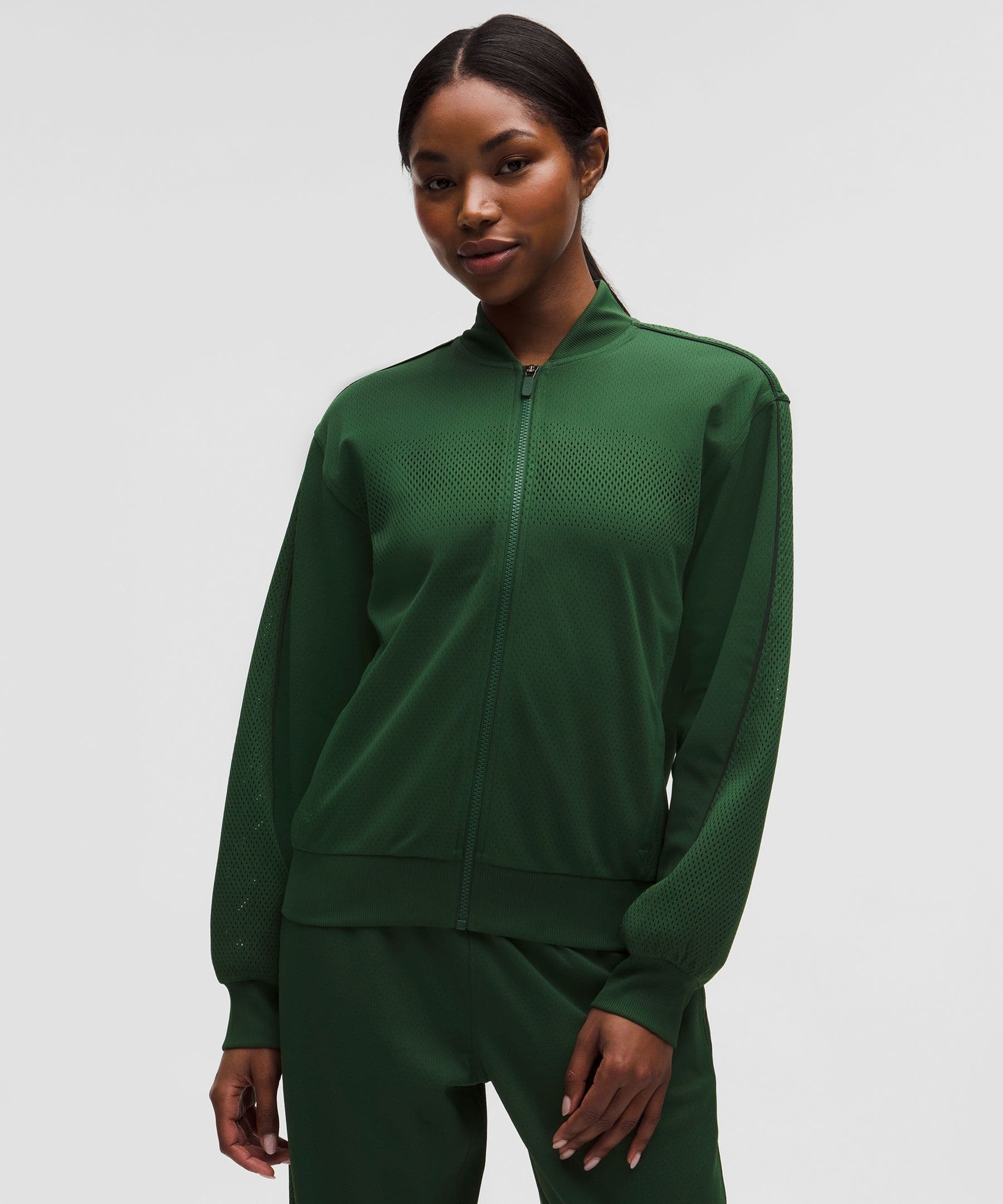 Women's Engineered Knit Mesh Tennis Jacket - image 2