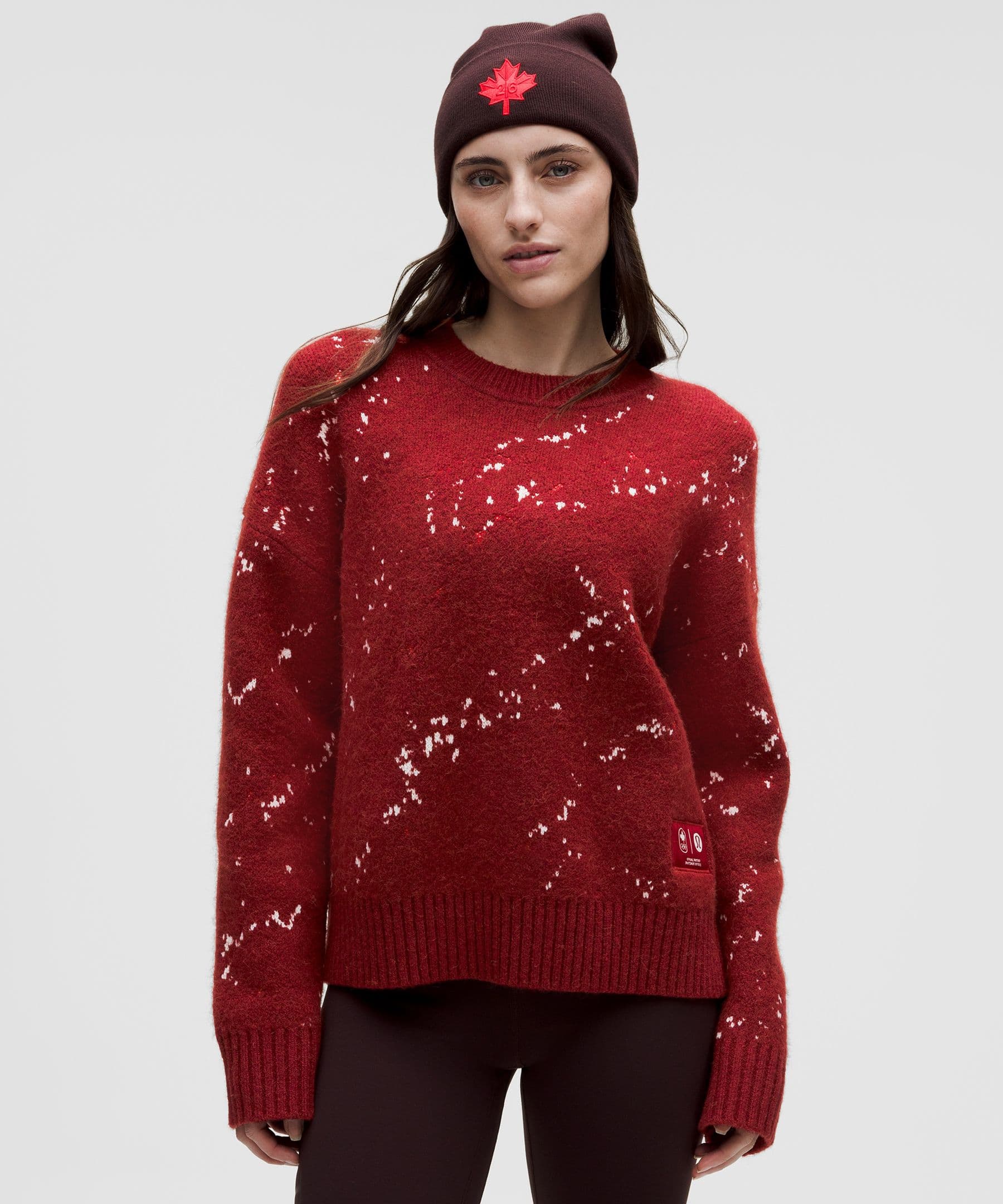 Team Canada Women's Alpaca-Blend Jacquard Sweater *COC Logo - image 1
