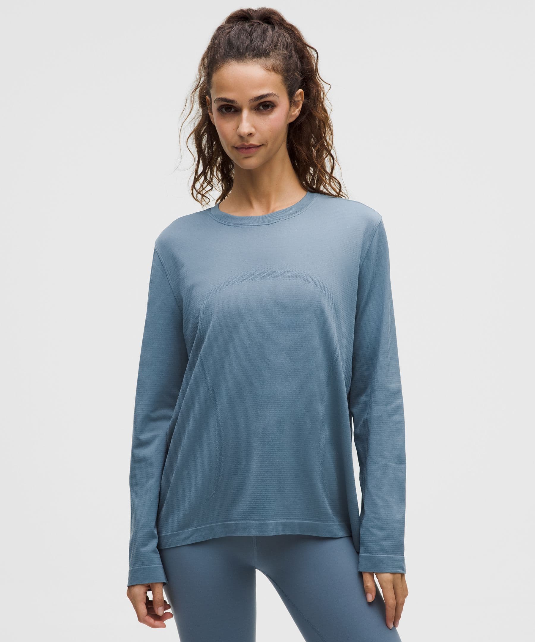 Swiftly Relaxed Long-Sleeve Shirt Hip Length *Updated Fit - image 1
