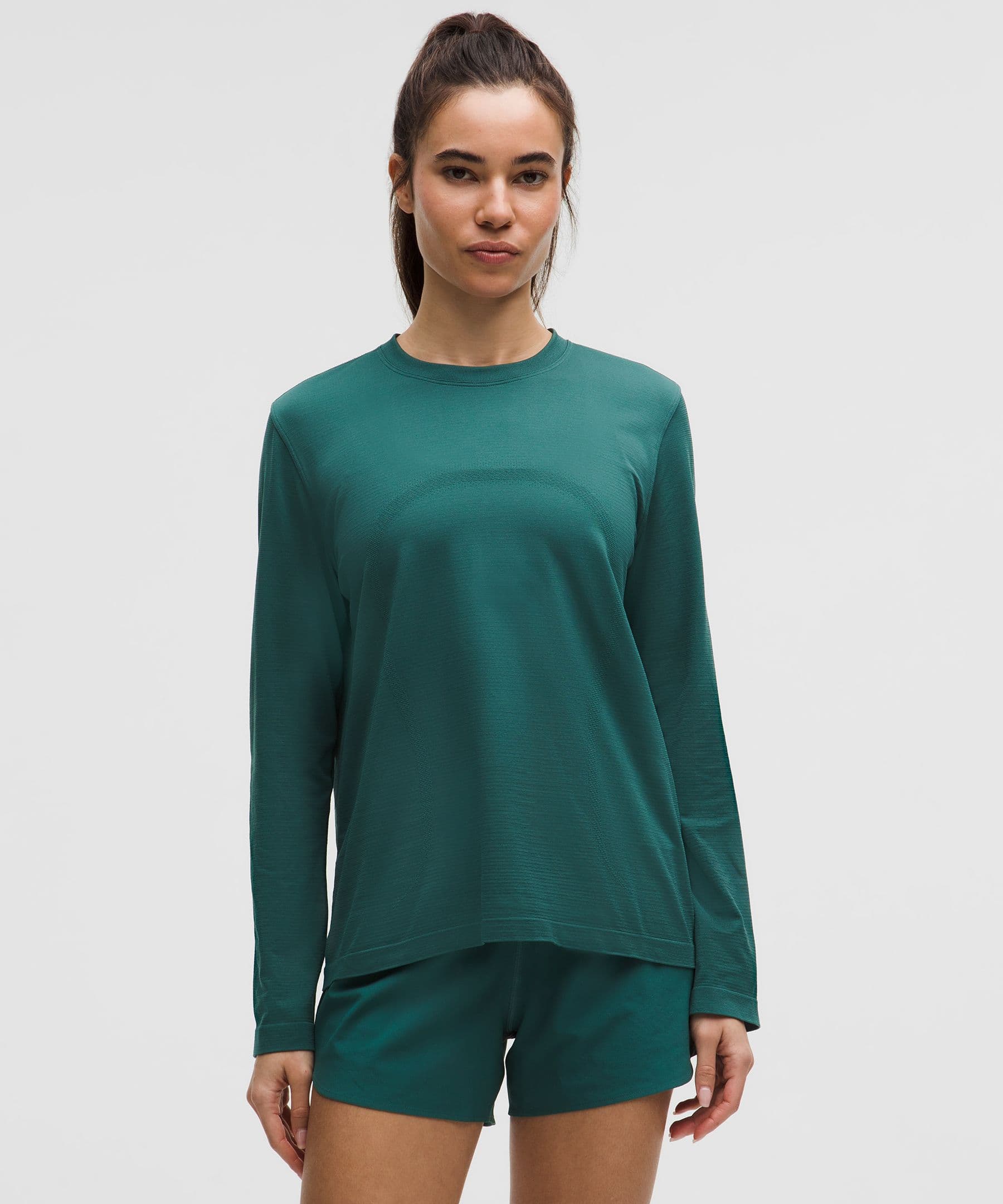Swiftly Relaxed Long-Sleeve Shirt Hip Length *Updated Fit - image 1