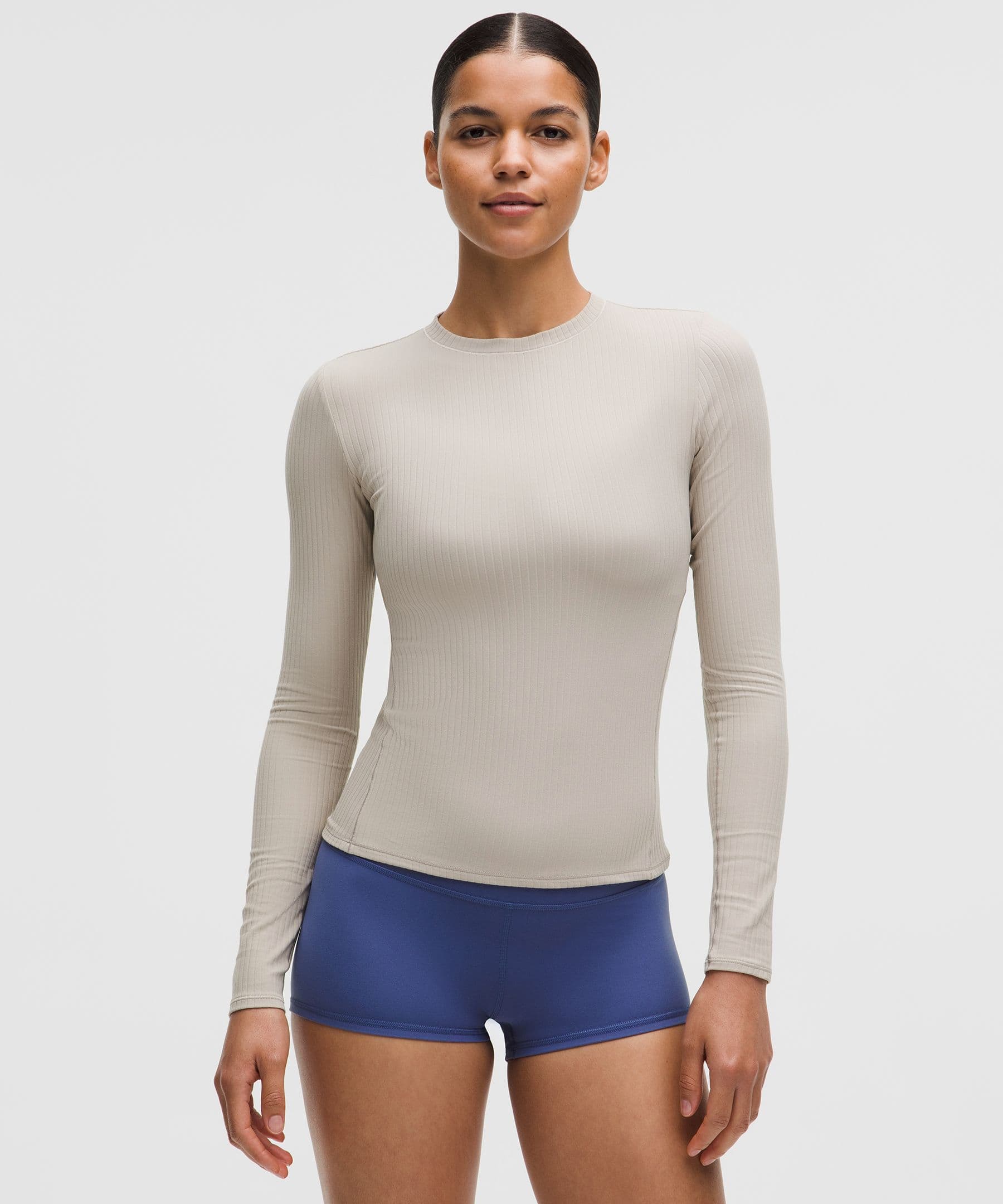 Wundermost Ultra-Soft Ribbed Nulu Crewneck Long-Sleeve Shirt - image 2
