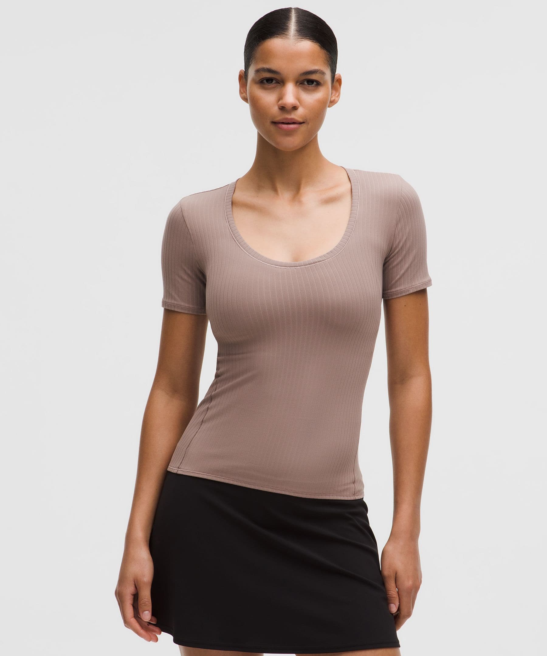 Wundermost Ultra-Soft Ribbed Nulu Scoop-Neck Shirt - image 3