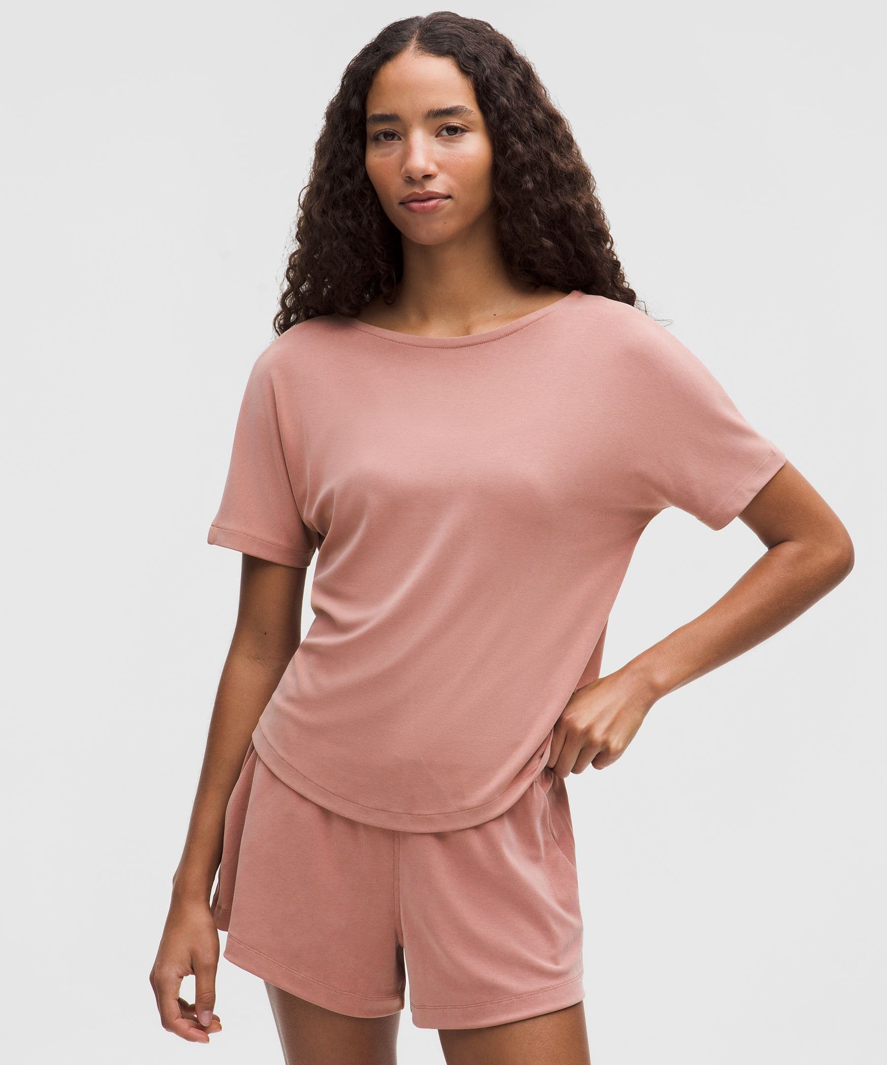 Drapey Softstreme Boatneck Short-Sleeve Shirt - image 2